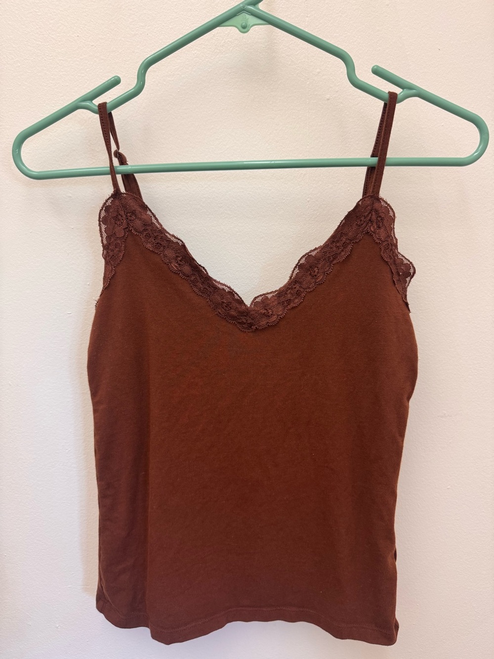 Old navy brown lace tank top